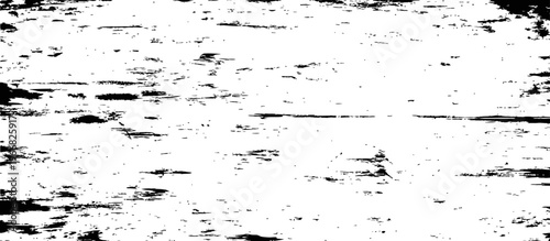 Black and White Grunge Overlay Texture Abstract Distressed Rough Surface Background Vector