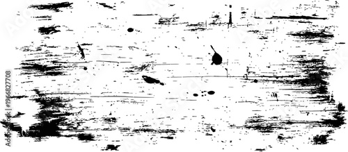 Abstract black and white grunge texture overlay distressed scratched surface background