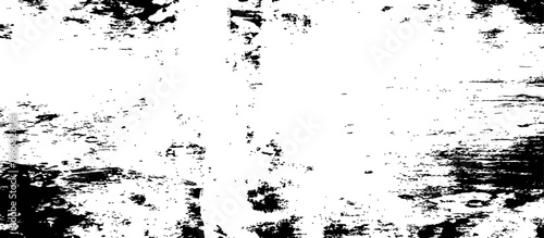 Black and White Grunge Distressed Texture Overlay Vector Background with Rough Scratched Surface Effect