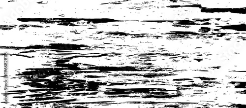 Black and White Grunge Horizontal Scratch Texture Vector Background