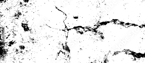 Black and White Grunge Cracked Texture Overlay Distressed Weathered Background