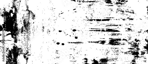 Abstract Black White Grunge Texture with Distressed Paint Splatter Marks