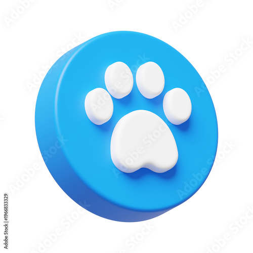 Paw Pet 3D Icon
