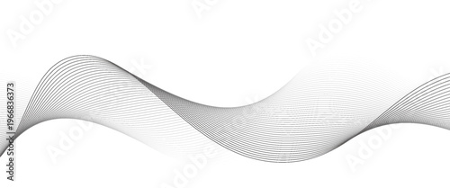 White background with black waves. EPS10