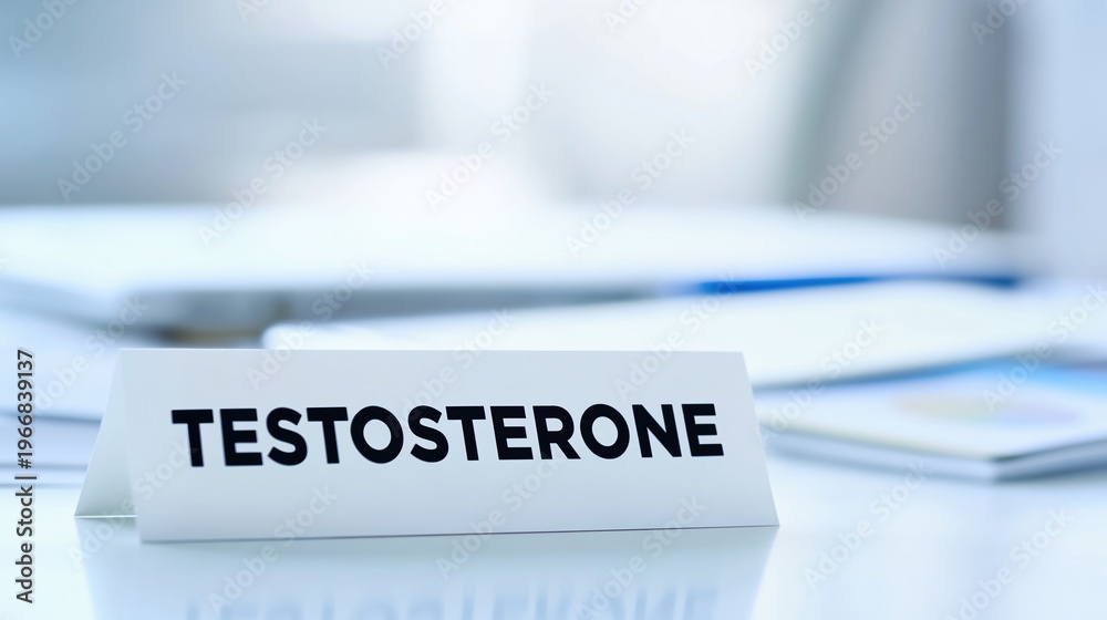 Fototapeta premium Focus on Testosterone in Modern Research Lab