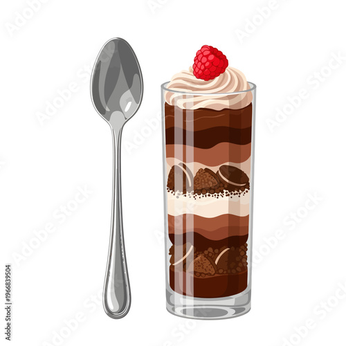 Celebrate National Chocolate Parfait Day with a layered chocolate dessert