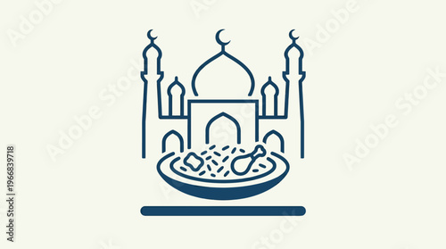 Eid Celebration Food Icon Design