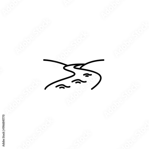 A minimalist line drawing of a face with a squinting expression