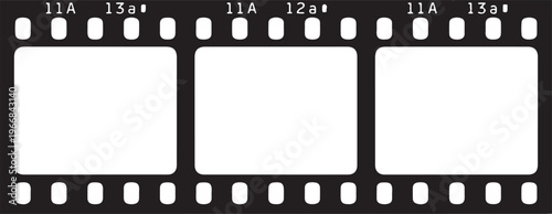 Photo film silhouette vector illustration