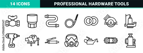 Plumbing Maintenance and Mechanical Hardware Ultra-Minimalist Monoline Line Art for Professional Technical Documentation and Repair Interfaces.
