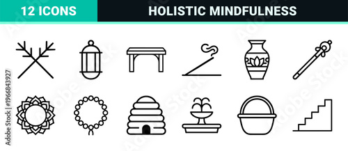 Spiritual Wellness and Mindfulness Ultra-Minimalist Monoline Geometric Line Art for Holistic Healing and Esoteric Wisdom Research