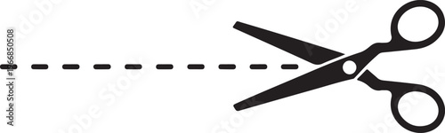 Scissors icons set on white background. Vector