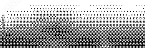 Bitmap pixel dither gradients with Y2K game vibes and retro arcade textures. Abstract 8-bit halftone style for vintage video art, glitch designs, radial overlays, and endless mosaic grid patterns.