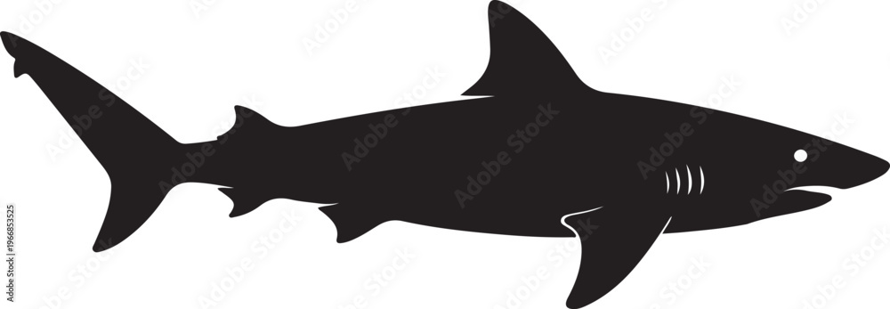Fototapeta premium Shark silhouette