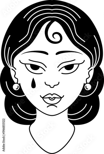 Female Portrait Tattoo