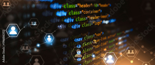 html computer coding language banner