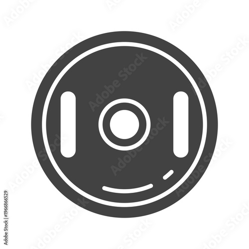 Weight Plateicon vector image. Suitable for mobile apps, web apps and print media.