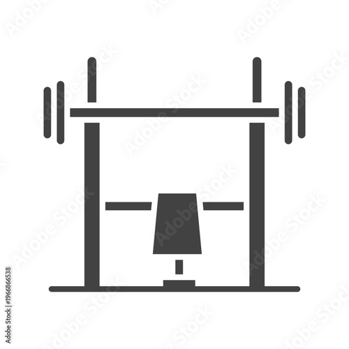 Bench Pressicon vector image. Suitable for mobile apps, web apps and print media.