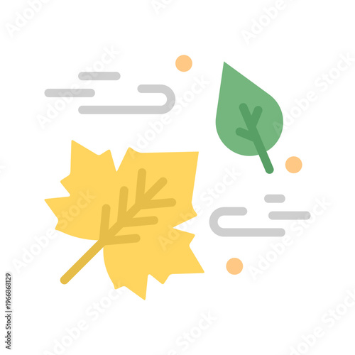 Fallen Leavesicon vector image. Suitable for mobile apps, web apps and print media.
