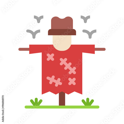 Scarecrowicon vector image. Suitable for mobile apps, web apps and print media.