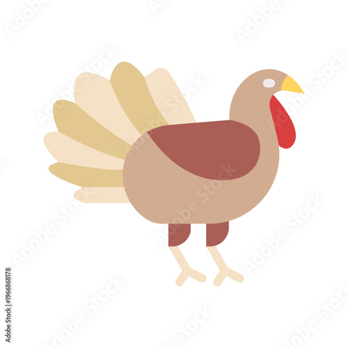 Turkeyicon vector image. Suitable for mobile apps, web apps and print media.