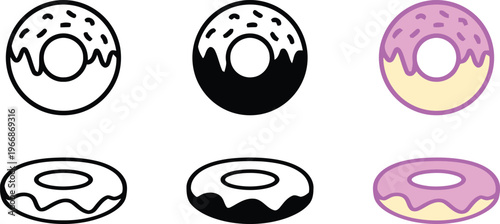 Collection of various black and white sports equipment icons in a row
