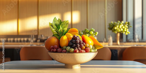 fruits on the kitchen counter