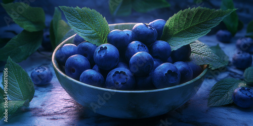 blueberries in a basket