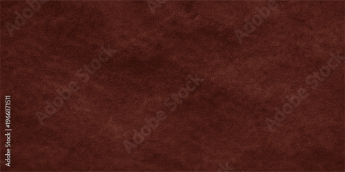 A dark vintage wallpaper features a natural brown and red leather texture with a rough grunge pattern on an old fabric surface for fashion design backgrounds