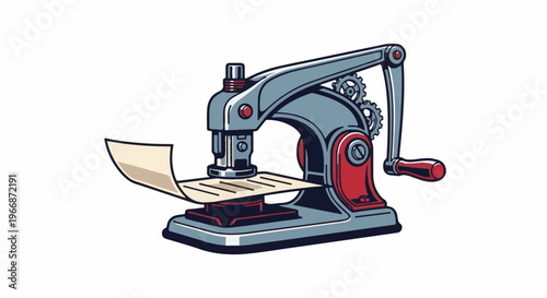 Mechanical stapler punching holes in a document