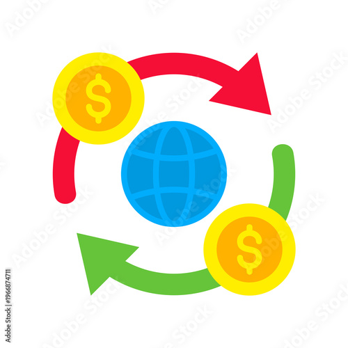 Trade flat icon