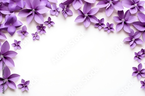 Violet flower floral border backgrounds purple petal.