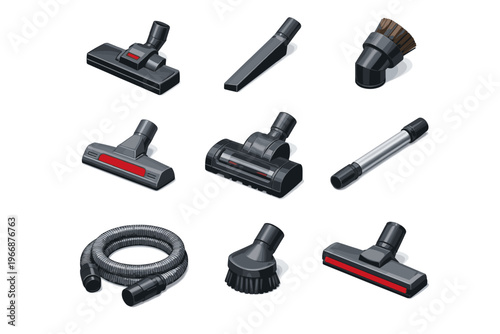Vacuum cleaner attachments collection for efficient home cleaning