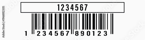 Barcode vector icon isolated on a white background. Flat design. Bar code sign symbol. Simple design.