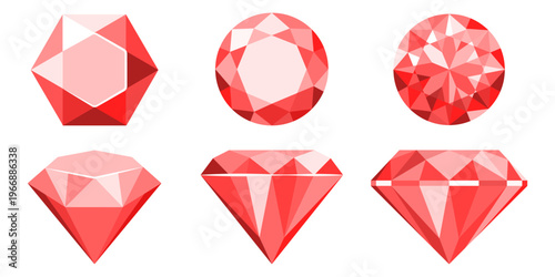 Diamond vector image. A realistic image of a crystal gemstone for your design. An element of luxury and wealth for a jewelry store.