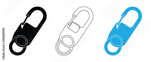 Paperclip icon set vector on white background. office supplies, organization, modern, vibrant, minimalistic symbol. vector illustration.