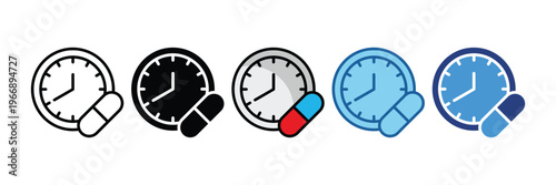 Dose  Icon Set Multiple Style Collection