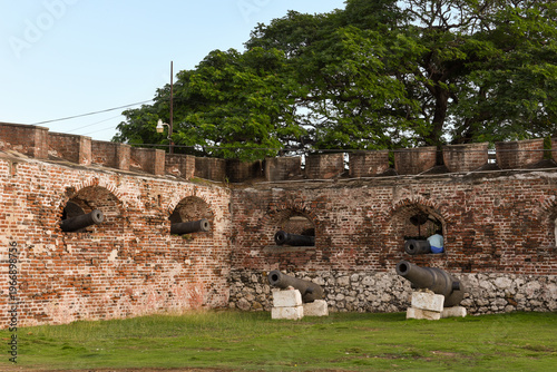 Foto View of Fort Charles fortress in Port Royal city, Jamaica