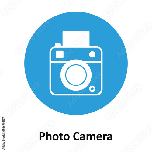 Photo Camera Vector icon which can easily modify or edit