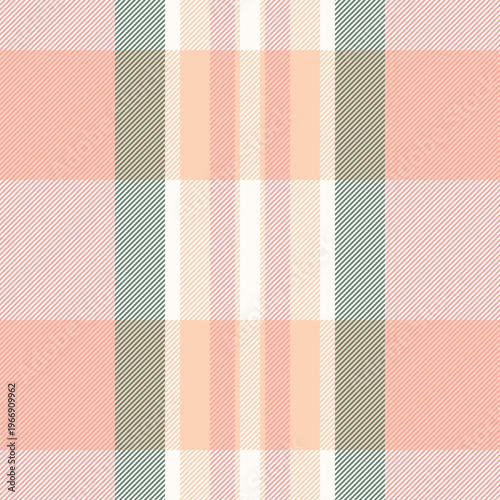 Group vector seamless fabric, cut out pattern tartan texture. Factory check textile background plaid in red and light colors.