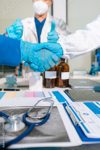 Confident and Supportive Medical Team Collaborating for Healthcare Wellness.