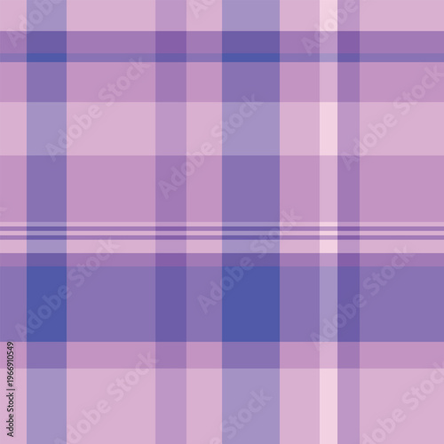 Sample pattern fabric tartan, warmth vector textile background. Modern check plaid seamless texture in light and violet colors.