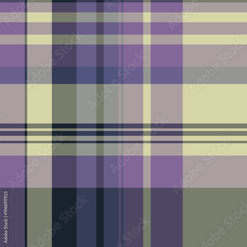 Napkin seamless fabric plaid, britain check vector texture. Couch background tartan pattern textile in pastel and indigo colors.