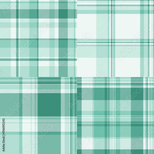 Plaid pack tailored for packaging of seasonal goods. Coordinated tartan patterns unify gift presentation. Seamless vectors repeat flawlessly.
