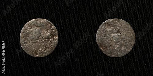 antique silver coin 5 kopecks