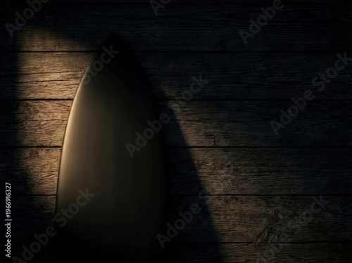 Showcase Your Surf Design on this Dark Wooden Board Mockup