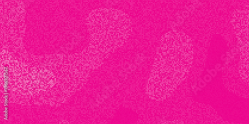 Trendy pink technology background with abstract pixel dots and fintech presentation look