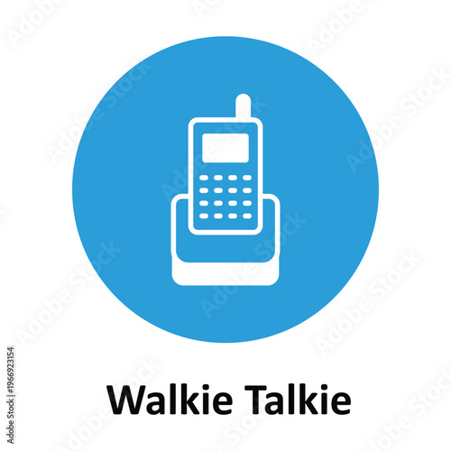Walkie Talkie Vector icon which can easily modify or edit