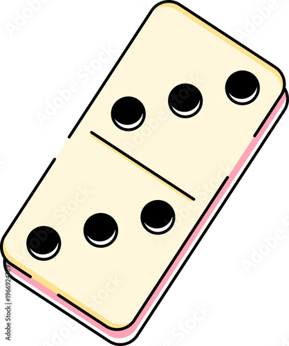 Принти на полотні Game Board Domino Piece Illustration