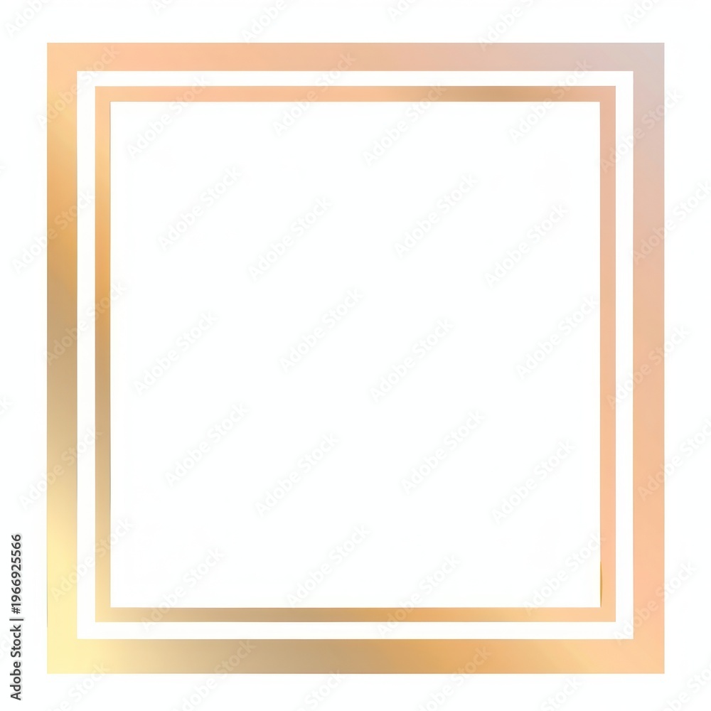 Obraz premium Elegant geometric gold frame design.